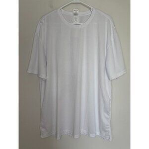 PERFORMANCE SPORTS NEW Short Sleeve Tee Mens 3X White Moisture Wicking Crew Neck